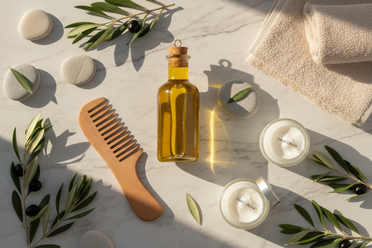 Aceite de oliva virgen extra L'Olivar Paisanès para el cuidado de la piel y el cabello