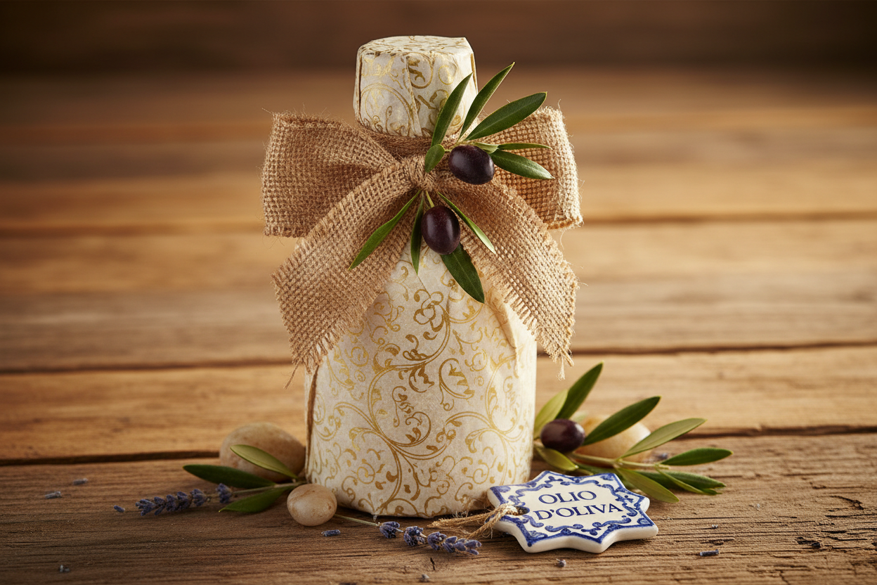 Botella de aceite de oliva virgen extra artesanal de L'Olivar Paisanès, el regalo gourmet perfecto