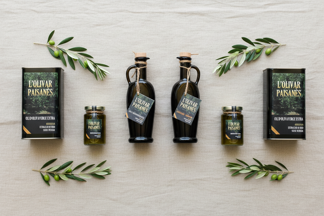 Pack Degustación AOVE – 6 Formatos Arbequina y Picual | L'Olivar Paisanès