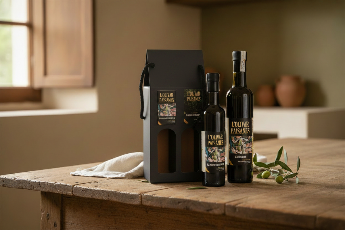 Pack Athenas con caja en mesa de hogar