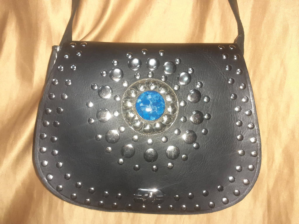 Bolso Vacuno remaches y piedras click L