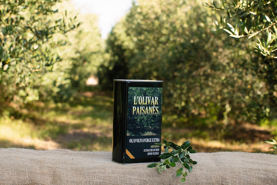 Lata 1L AOVE Arbequina Familiar Prensado en Frío – L'Olivar Paisanès