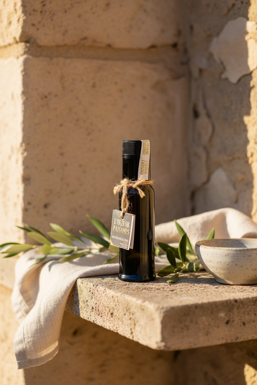 Botella Dórica AOVE Arbequina 100ml – L'Olivar Paisanès