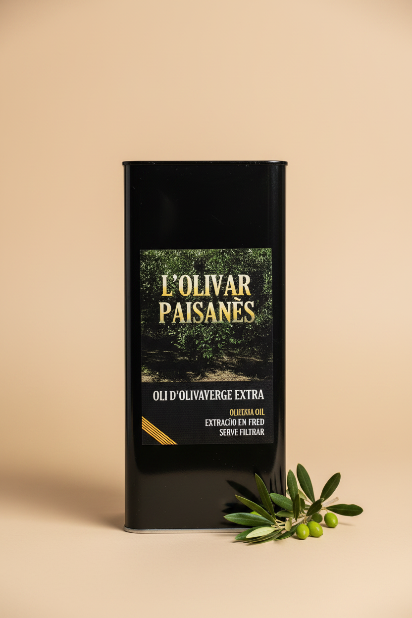 Lata AOVE Picual 2,5L – L'Olivar Paisanès