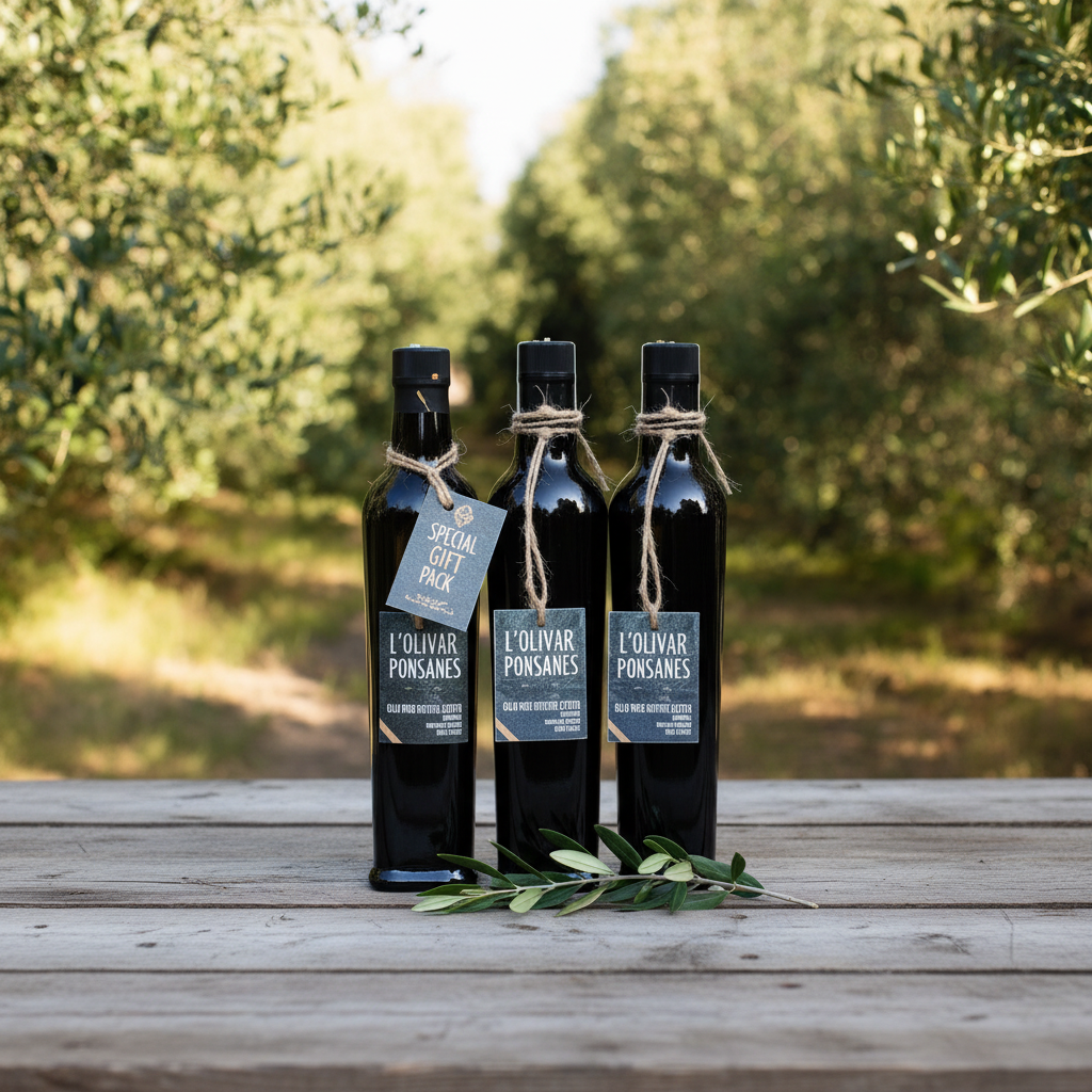 Pack Premium 3 Fiorentinas 500ml – AOVE Alt text a añadir: "Pack Premium 3 Botellas Fiorentina 500ml AOVE – L'Olivar Paisanès
